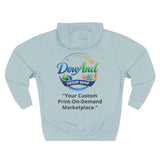 Three-Panel Fleece Hoodie — Custom Unisex Designed Comfort