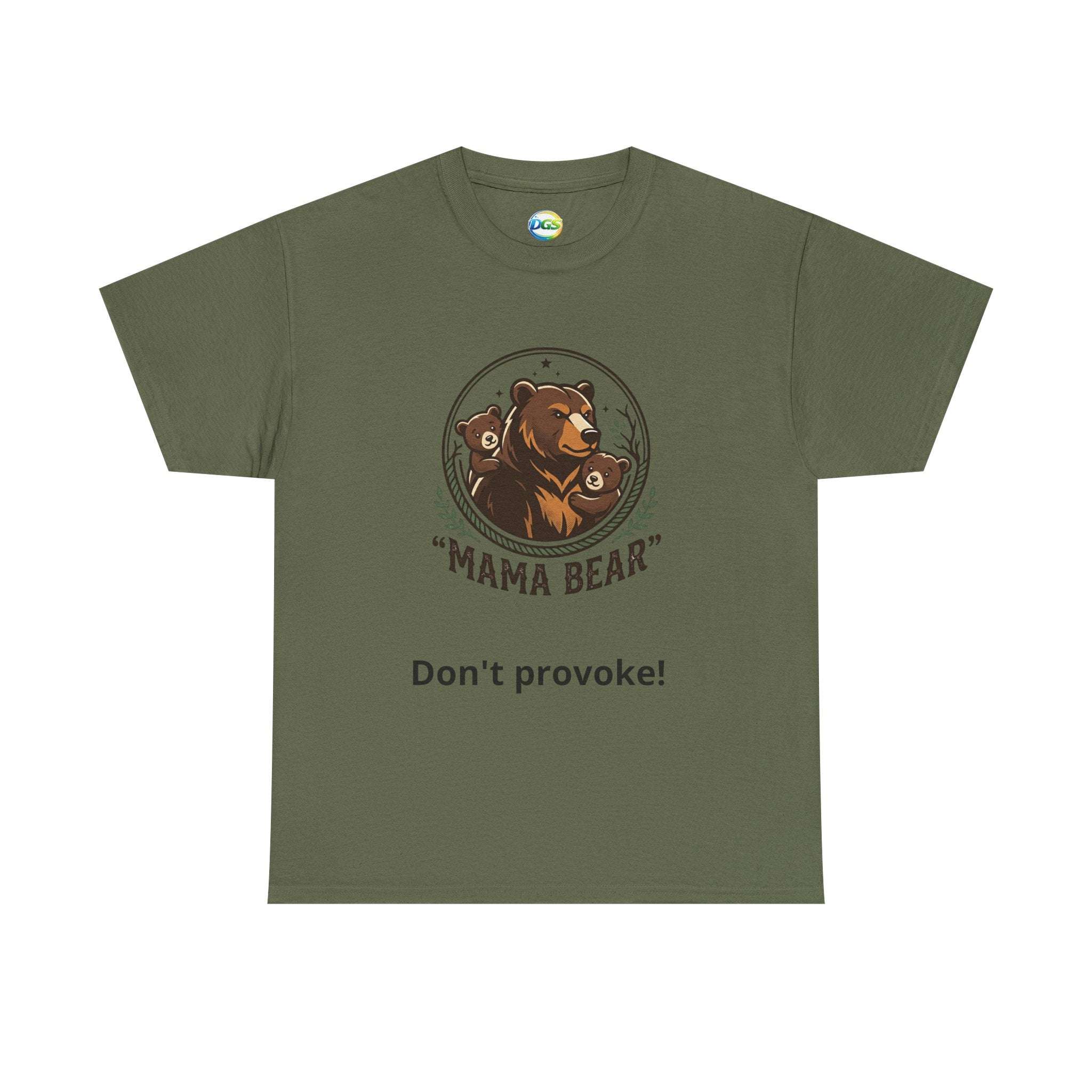 Mama Bear T-Shirt — Cute Mother & Cub Graphic Tee, Mother's Day Gift