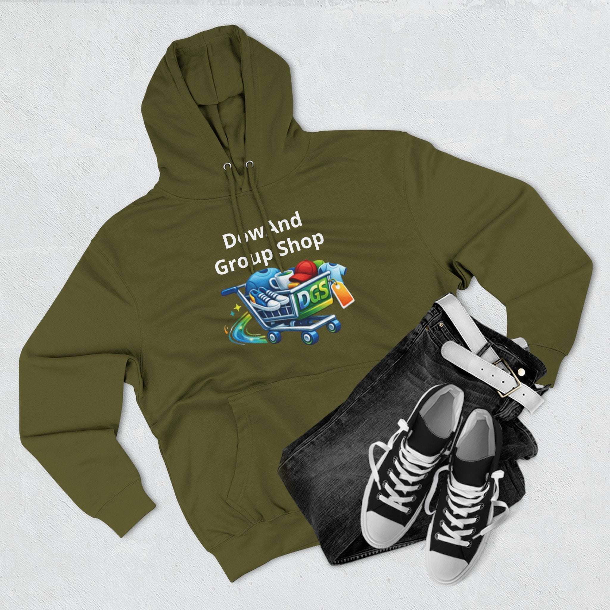 Three-Panel Fleece Hoodie — Custom Unisex Designed Comfort
