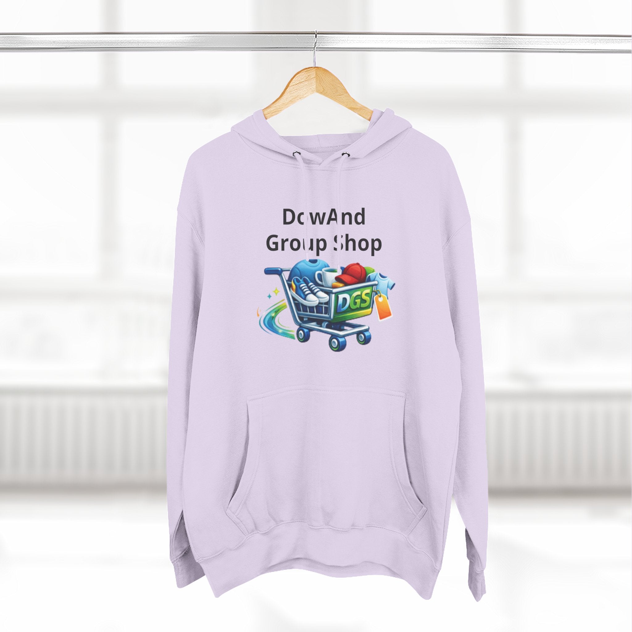 Three-Panel Fleece Hoodie — Custom Unisex Designed Comfort
