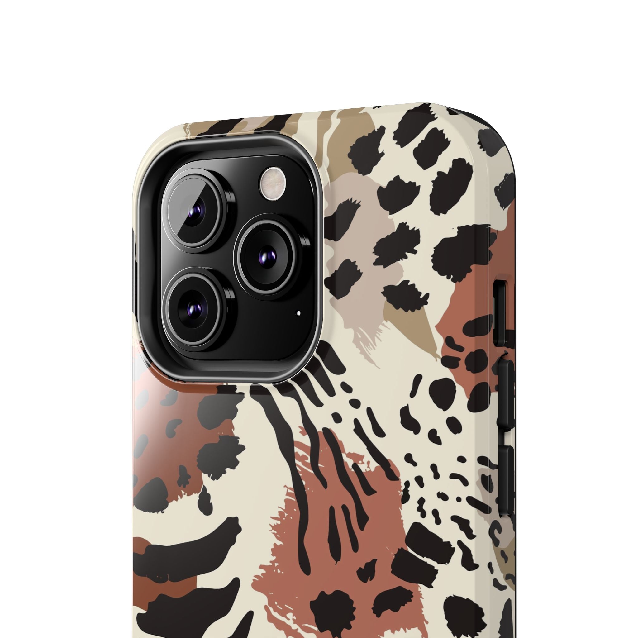 Leopard Print Tough Phone Case – Customizable “Design it Your Way” Protective Cover