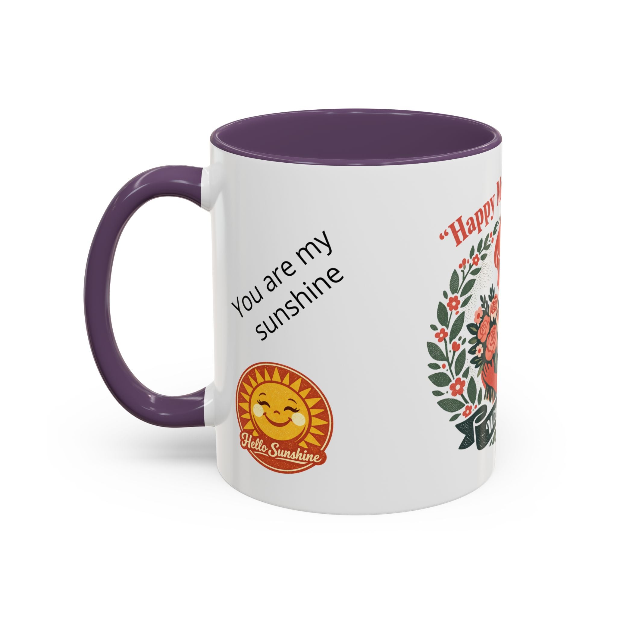 Personalized "Happy Mother's Day" Accent Coffee Mug — 11oz & 15oz