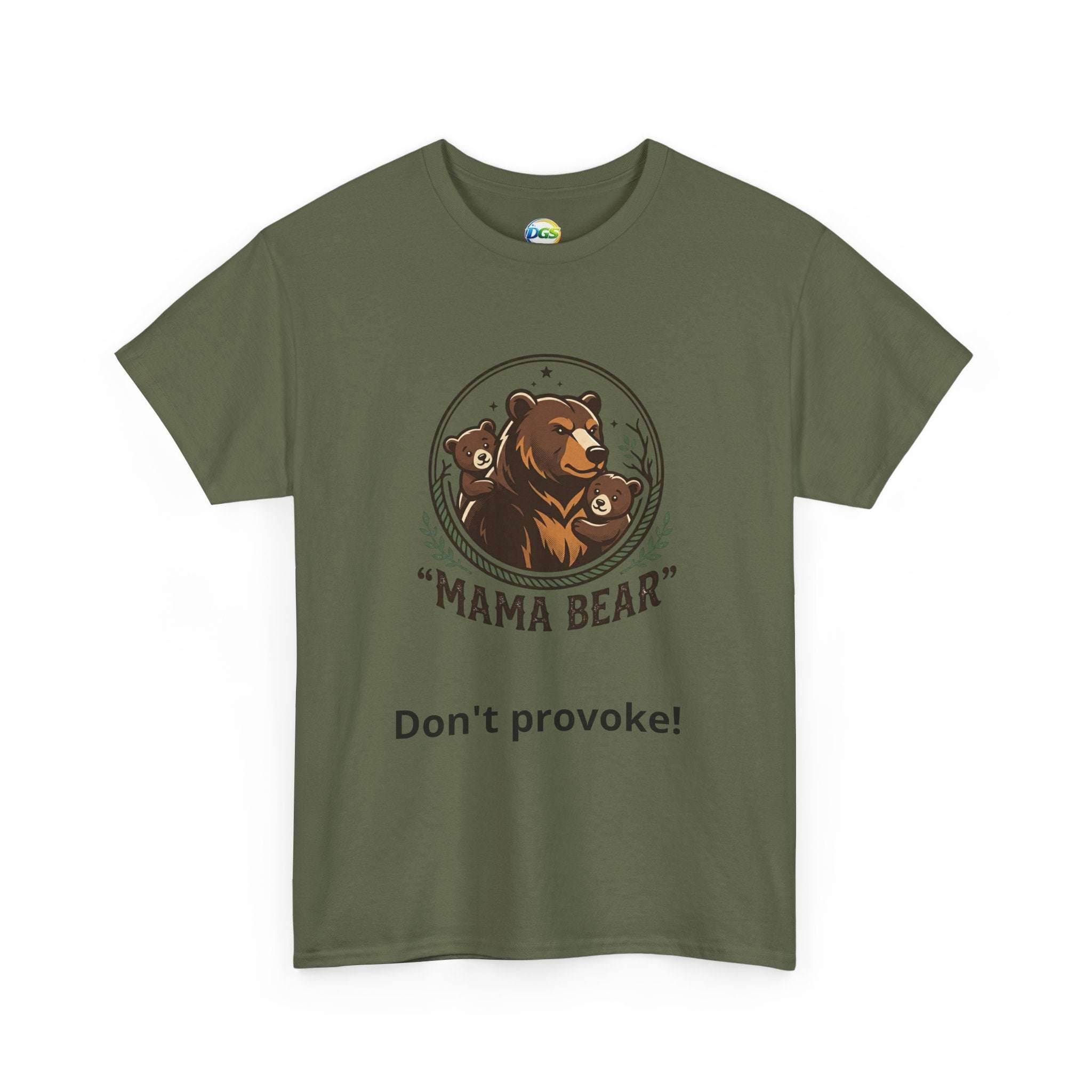 Mama Bear T-Shirt — Cute Mother & Cub Graphic Tee, Mother's Day Gift