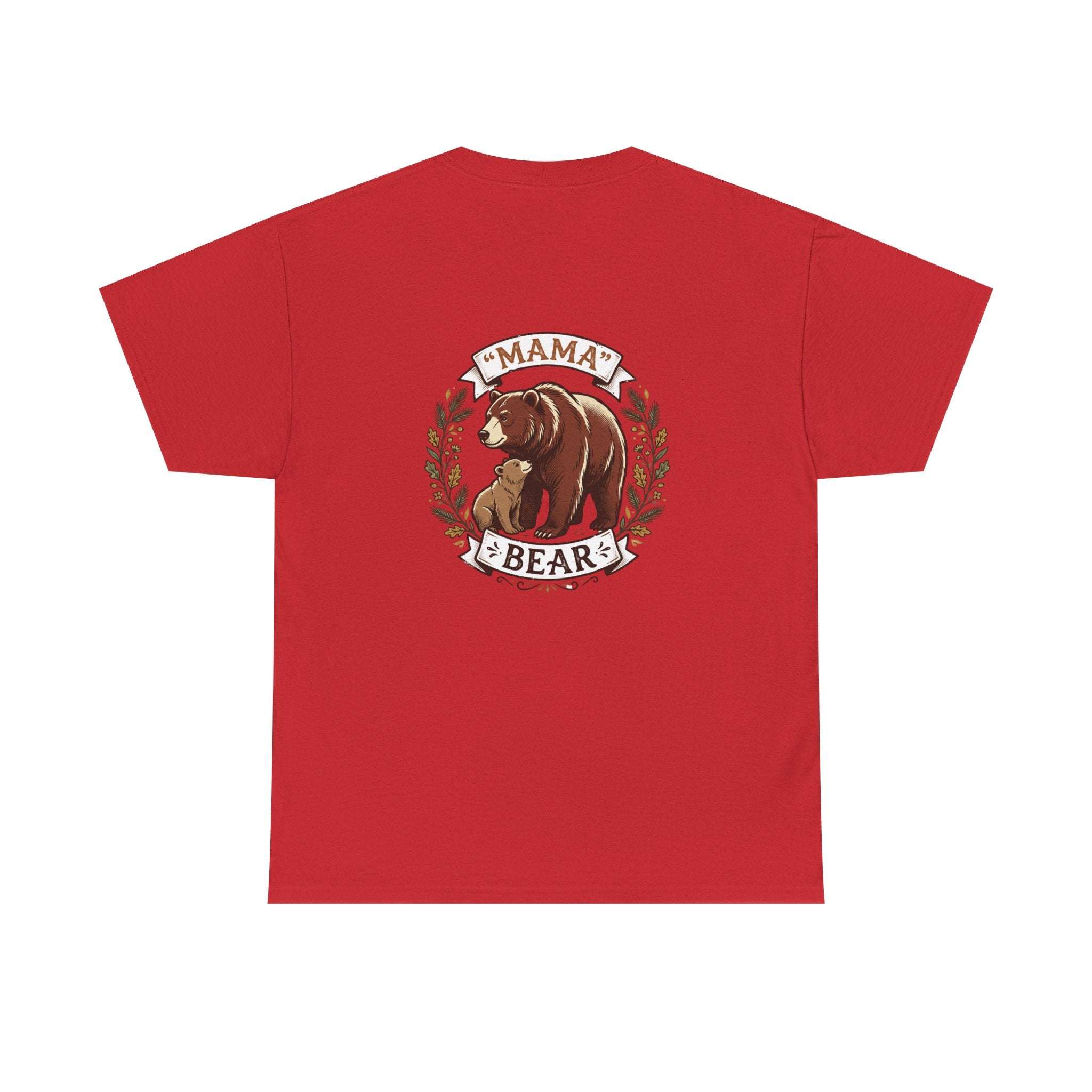 Mama Bear T-Shirt — Cute Mother & Cub Graphic Tee, Mother's Day Gift