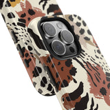 Leopard Print Tough Phone Case – Customizable “Design it Your Way” Protective Cover