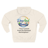 Three-Panel Fleece Hoodie — Custom Unisex Designed Comfort