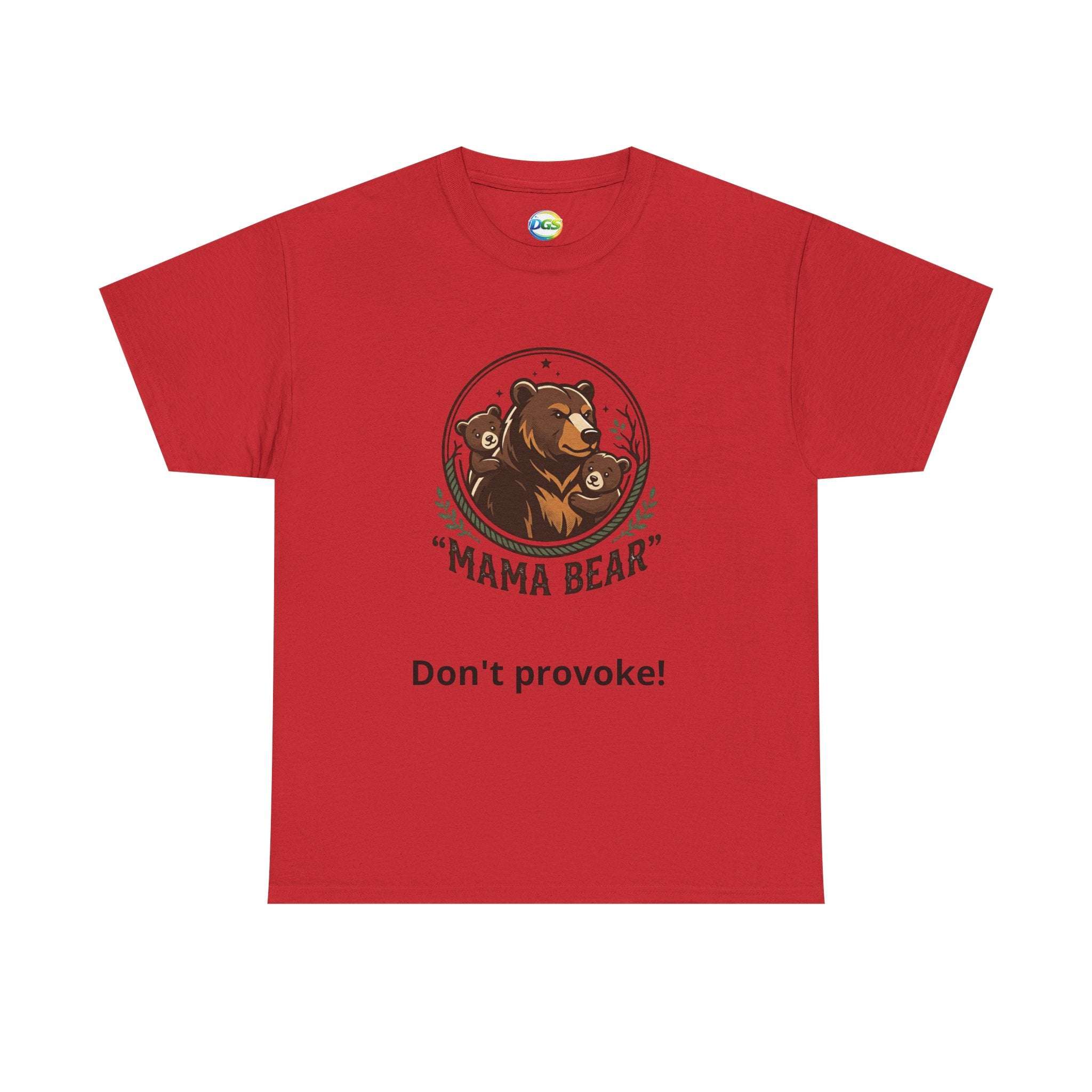 Mama Bear T-Shirt — Cute Mother & Cub Graphic Tee, Mother's Day Gift