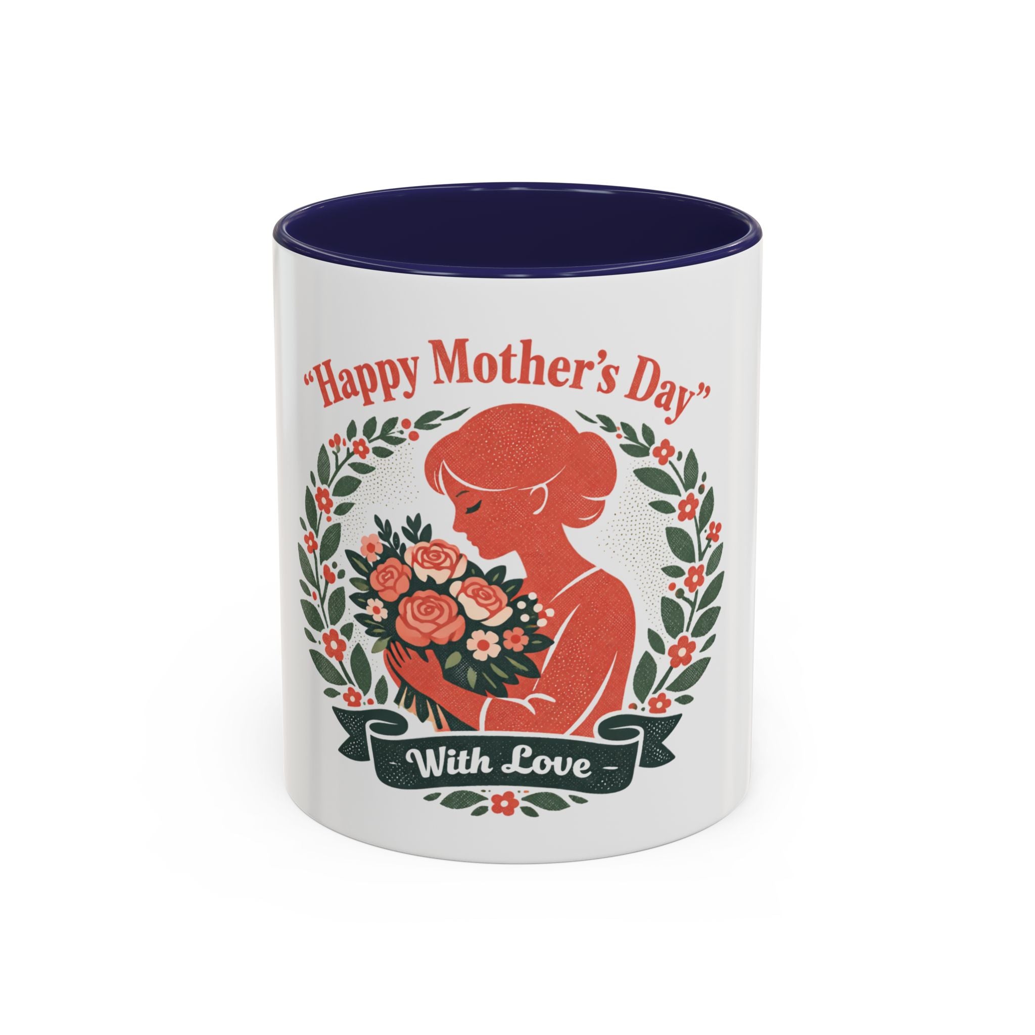 Personalized "Happy Mother's Day" Accent Coffee Mug — 11oz & 15oz