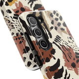 Leopard Print Tough Phone Case – Customizable “Design it Your Way” Protective Cover