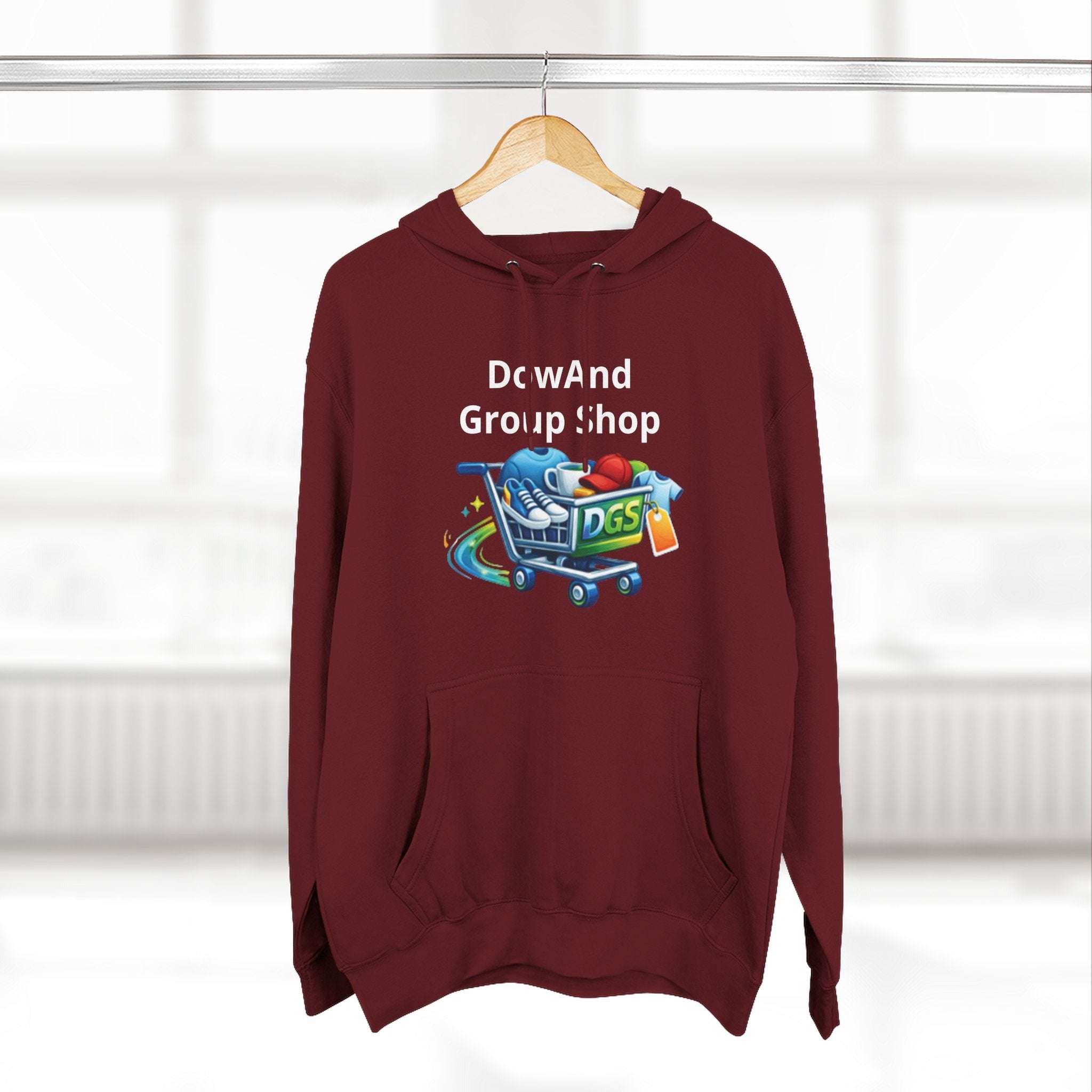Three-Panel Fleece Hoodie — Custom Unisex Designed Comfort