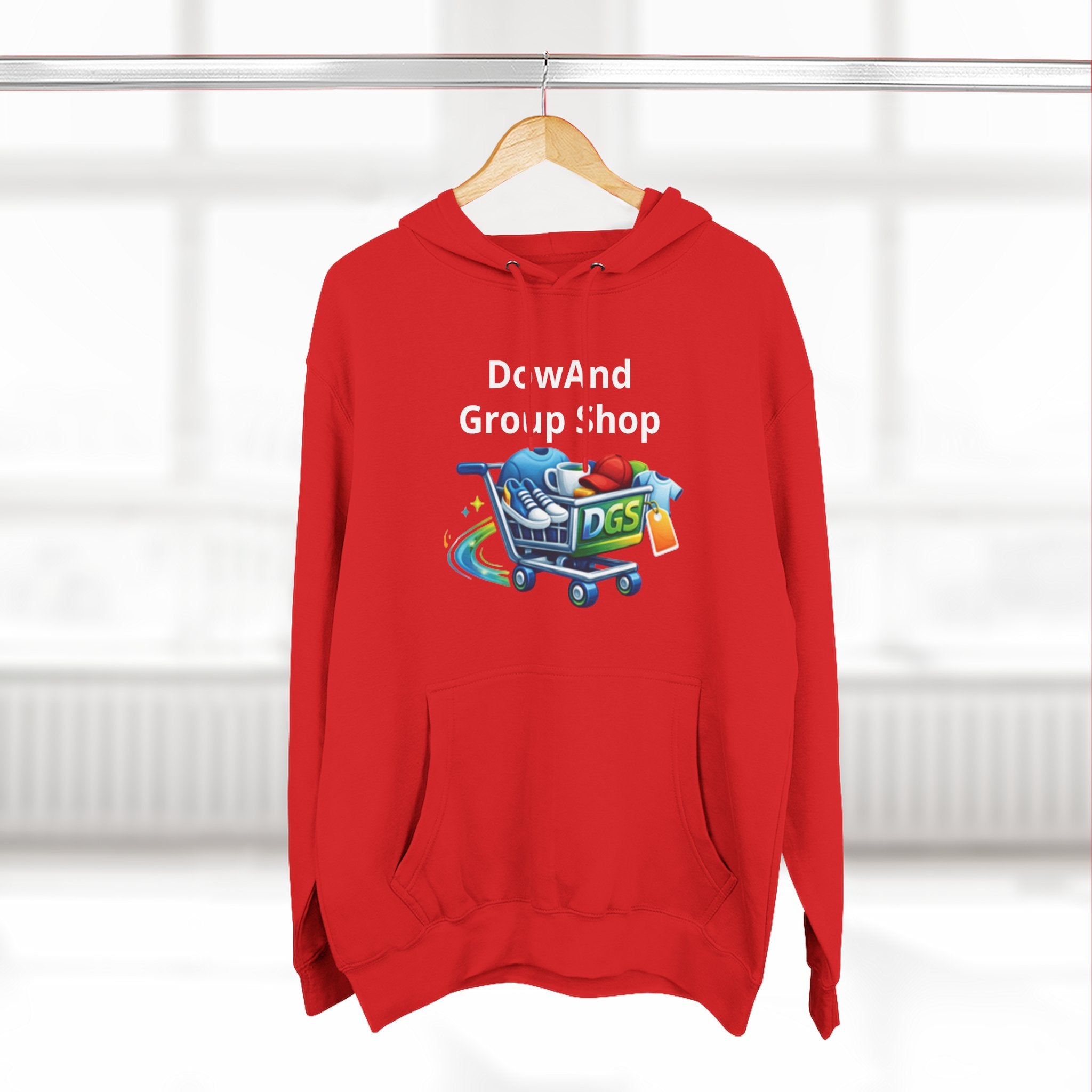 Three-Panel Fleece Hoodie — Custom Unisex Designed Comfort
