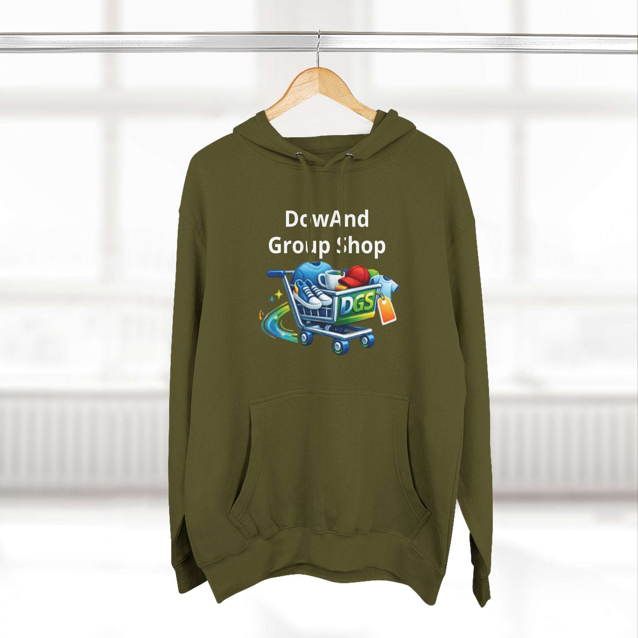 Three-Panel Fleece Hoodie — Custom Unisex Designed Comfort