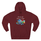 Three-Panel Fleece Hoodie — Custom Unisex Designed Comfort Burgundy