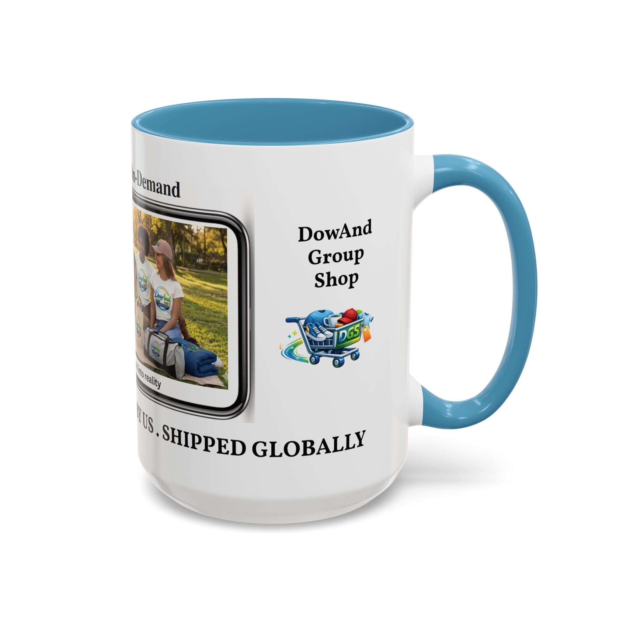 Custom Print-On-Demand Accent Coffee Mug (11/15oz) — Personalized Group Photo Design