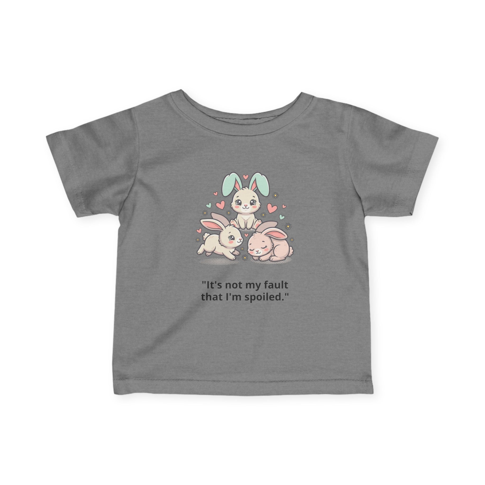 Personalized Infant Tee — Custom Jersey Shirt Granite Heather