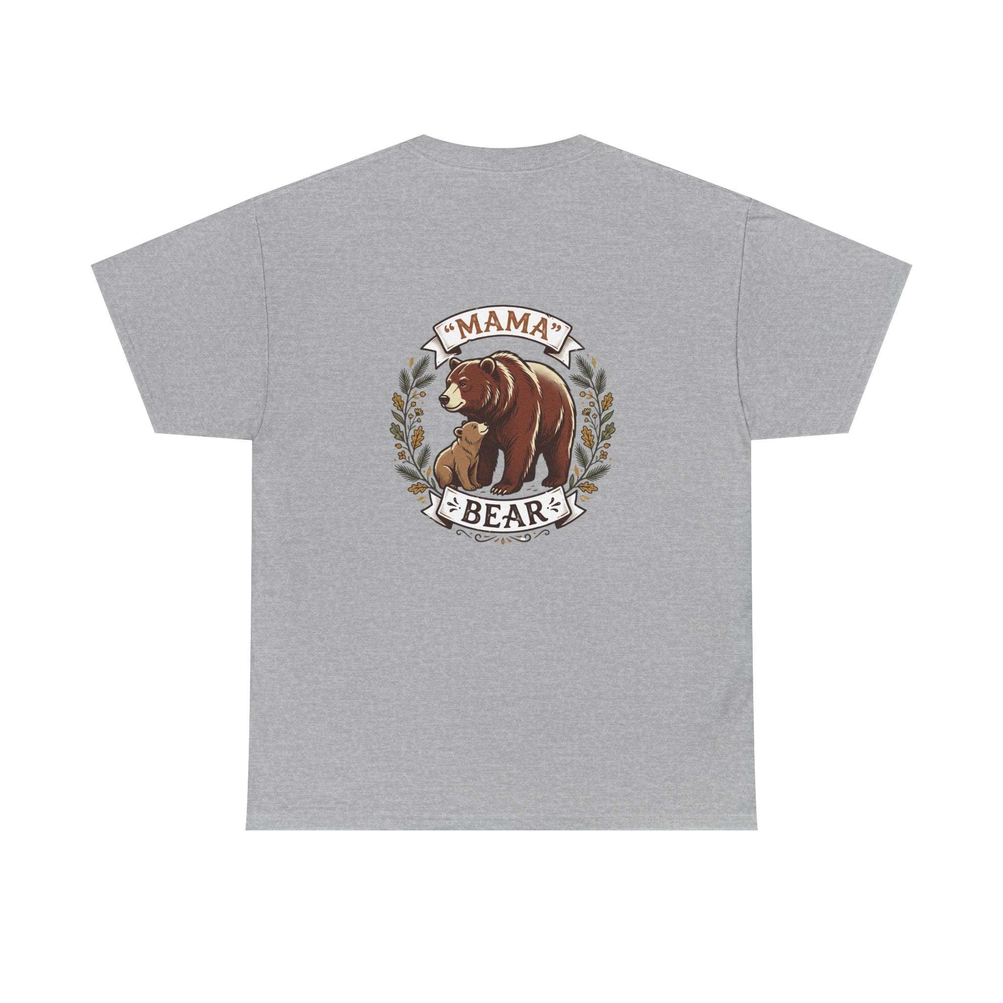 Mama Bear T-Shirt — Cute Mother & Cub Graphic Tee, Mother's Day Gift
