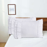 Closeout - Pack of 2 French Country Style Chic Ruffle Pillow Shams