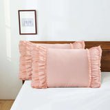 Closeout - Pack of 2 French Country Style Chic Ruffle Pillow Shams