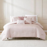 Closeout - 6 Piece Mountain Ranges Jacquard Comforter Set, S00026