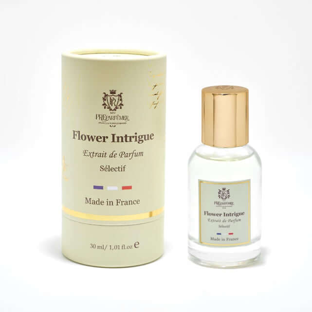 Flower Intrigue - Extrait de Parfum | Luxury Floral Perfume Made in France Flower Intrigue 1.01 Fl Oz (Pack of 1)