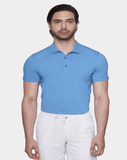 The Mercerized Cotton Polo (Blue)