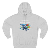 Three-Panel Fleece Hoodie — Custom Unisex Designed Comfort Heather Grey