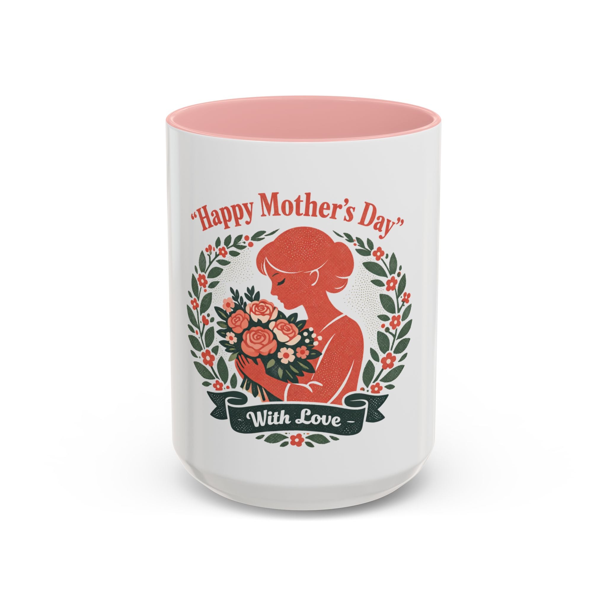 Personalized "Happy Mother's Day" Accent Coffee Mug — 11oz & 15oz