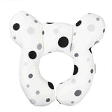 Baby head protection U-shaped pillow White background black circle