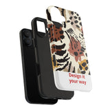 Leopard Print Tough Phone Case – Customizable “Design it Your Way” Protective Cover