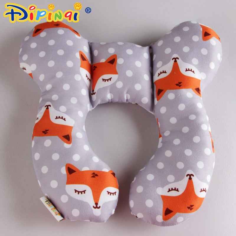 Baby head protection U-shaped pillow Fox model