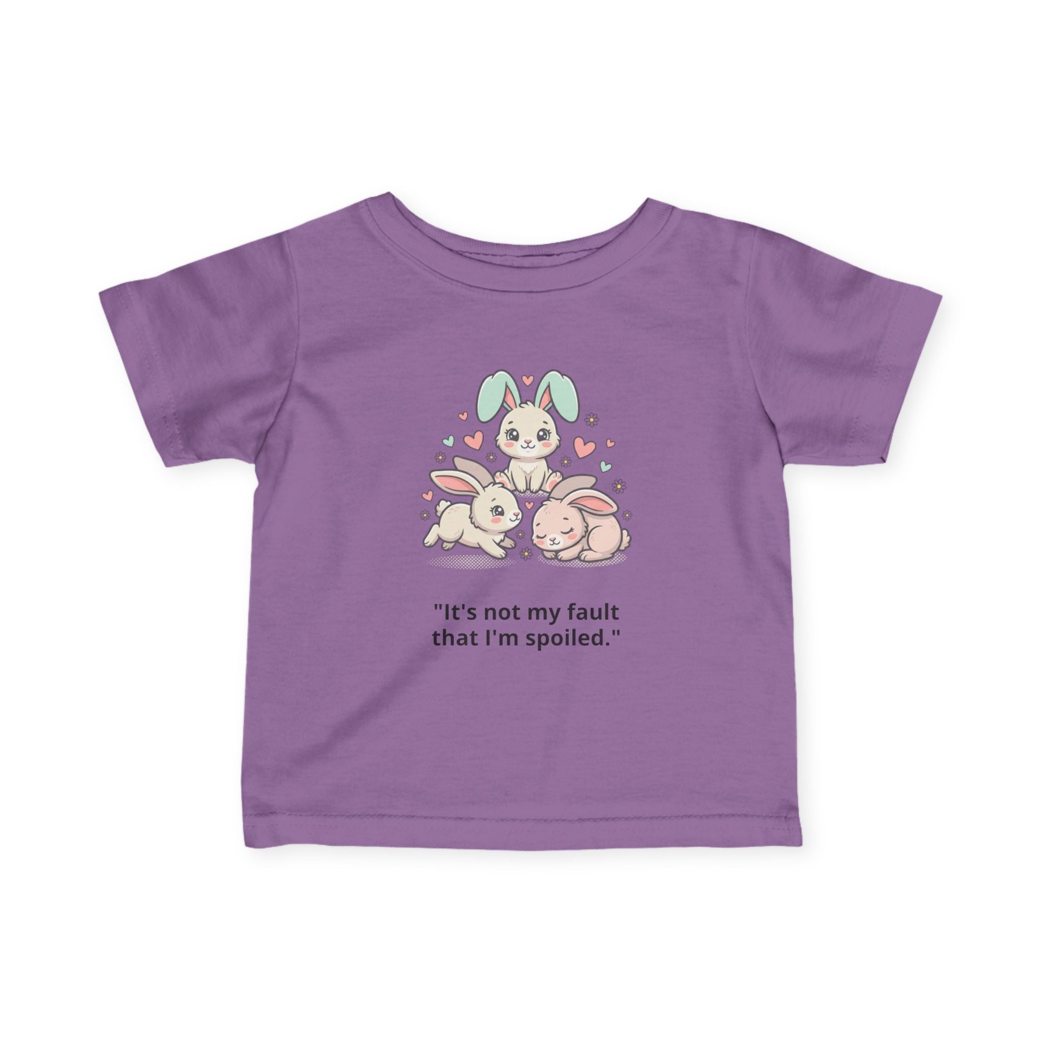 Personalized Infant Tee — Custom Jersey Shirt Lavender