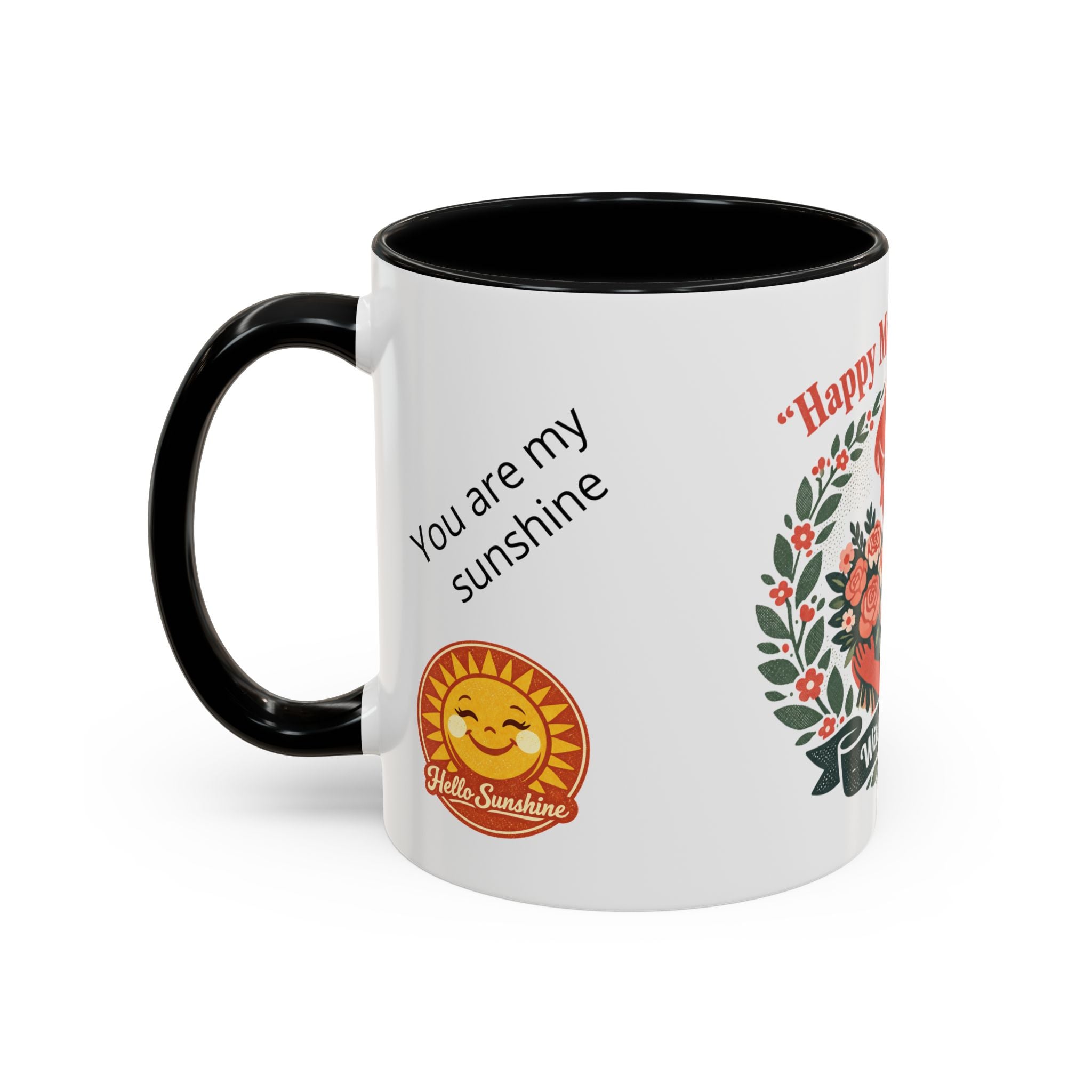 Personalized "Happy Mother's Day" Accent Coffee Mug — 11oz & 15oz