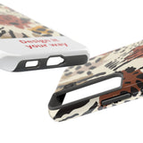 Leopard Print Tough Phone Case – Customizable “Design it Your Way” Protective Cover
