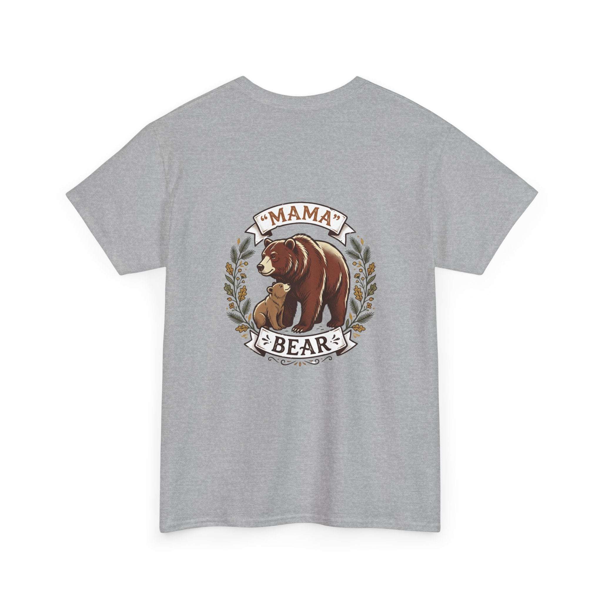 Mama Bear T-Shirt — Cute Mother & Cub Graphic Tee, Mother's Day Gift