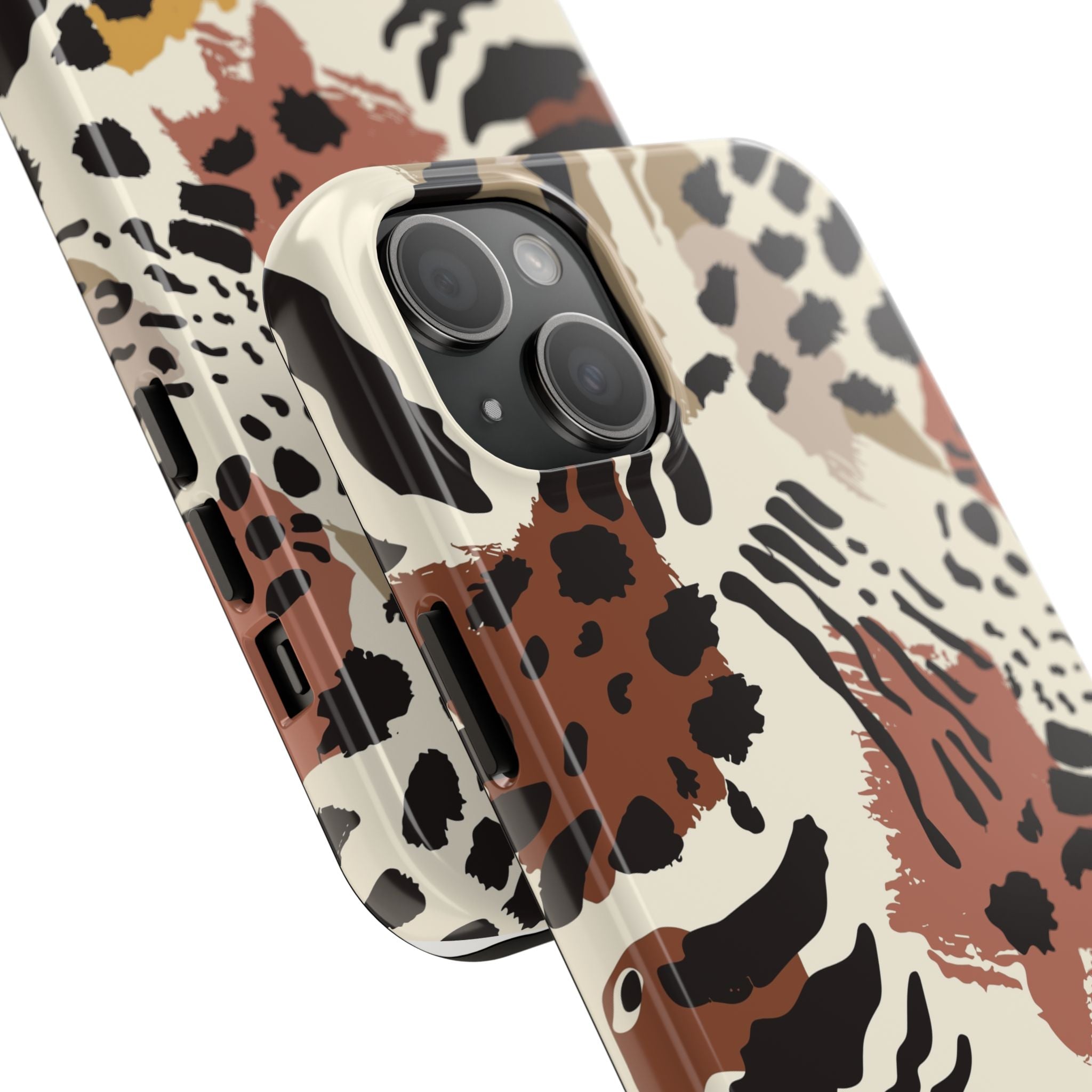 Leopard Print Tough Phone Case – Customizable “Design it Your Way” Protective Cover