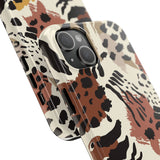 Leopard Print Tough Phone Case – Customizable “Design it Your Way” Protective Cover