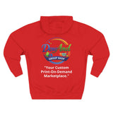 Three-Panel Fleece Hoodie — Custom Unisex Designed Comfort