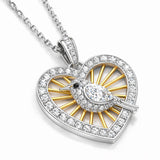 Little Bird Heart Necklace for Women