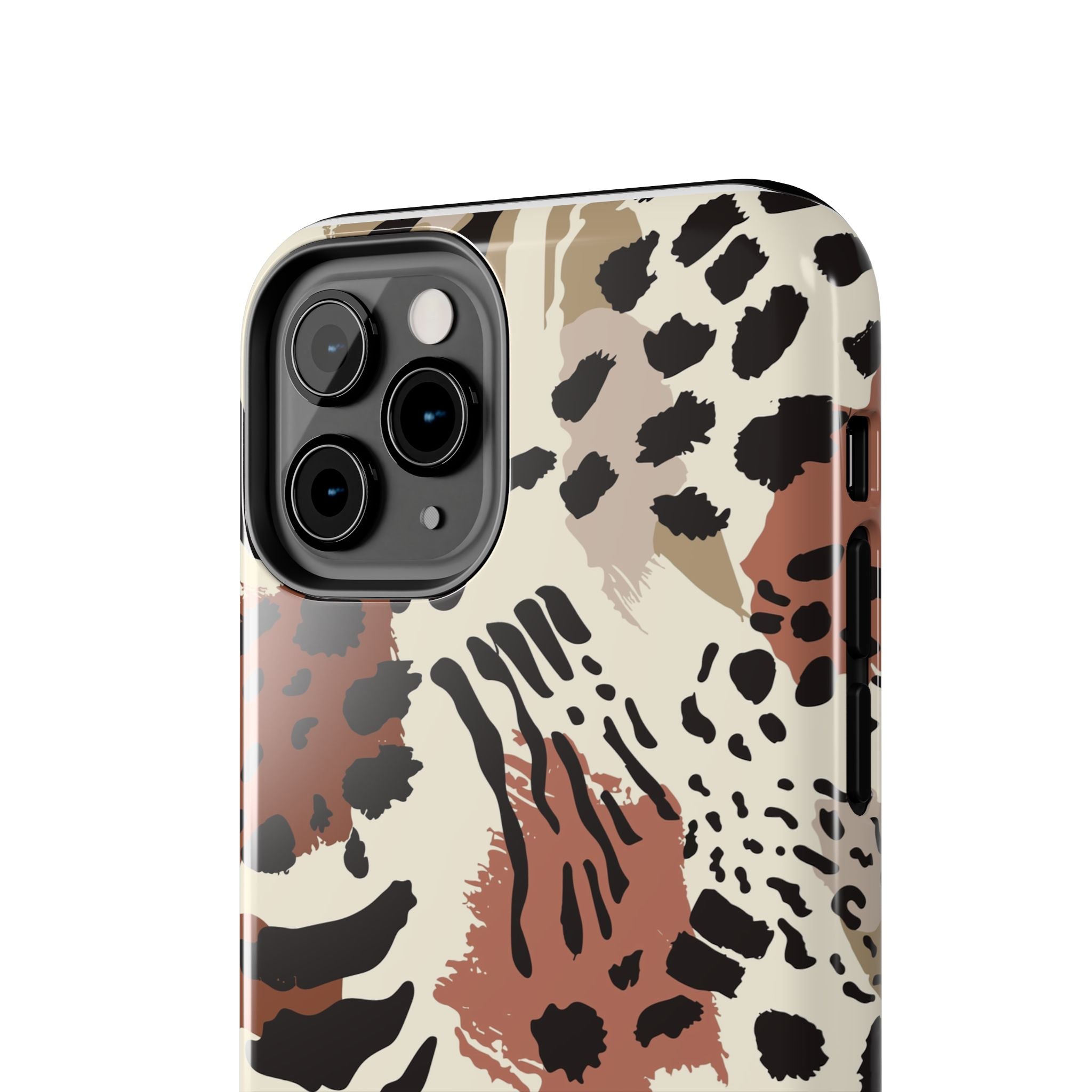Leopard Print Tough Phone Case – Customizable “Design it Your Way” Protective Cover