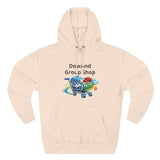 Three-Panel Fleece Hoodie — Custom Unisex Designed Comfort Pale Pink