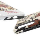 Leopard Print Tough Phone Case – Customizable “Design it Your Way” Protective Cover