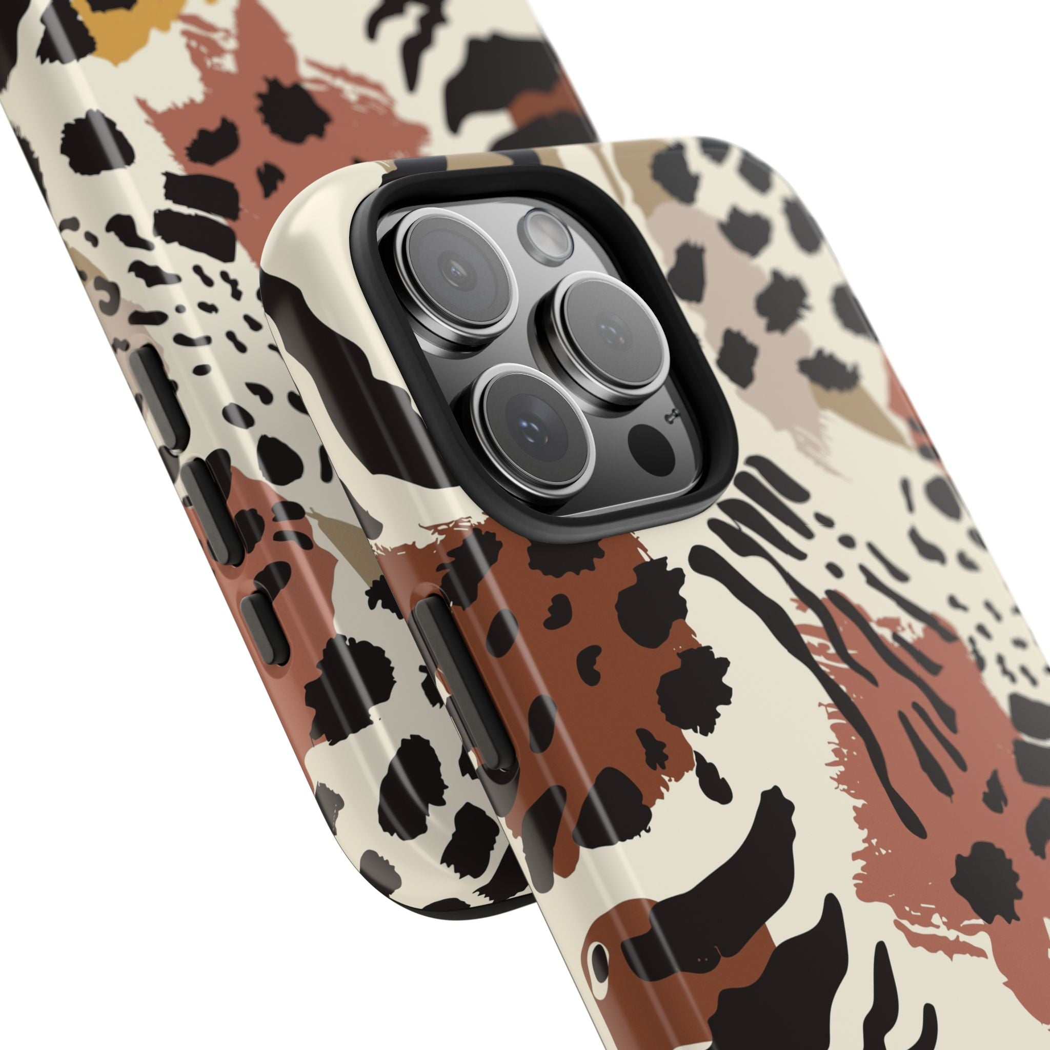 Leopard Print Tough Phone Case – Customizable “Design it Your Way” Protective Cover