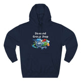 Three-Panel Fleece Hoodie — Custom Unisex Designed Comfort Navy