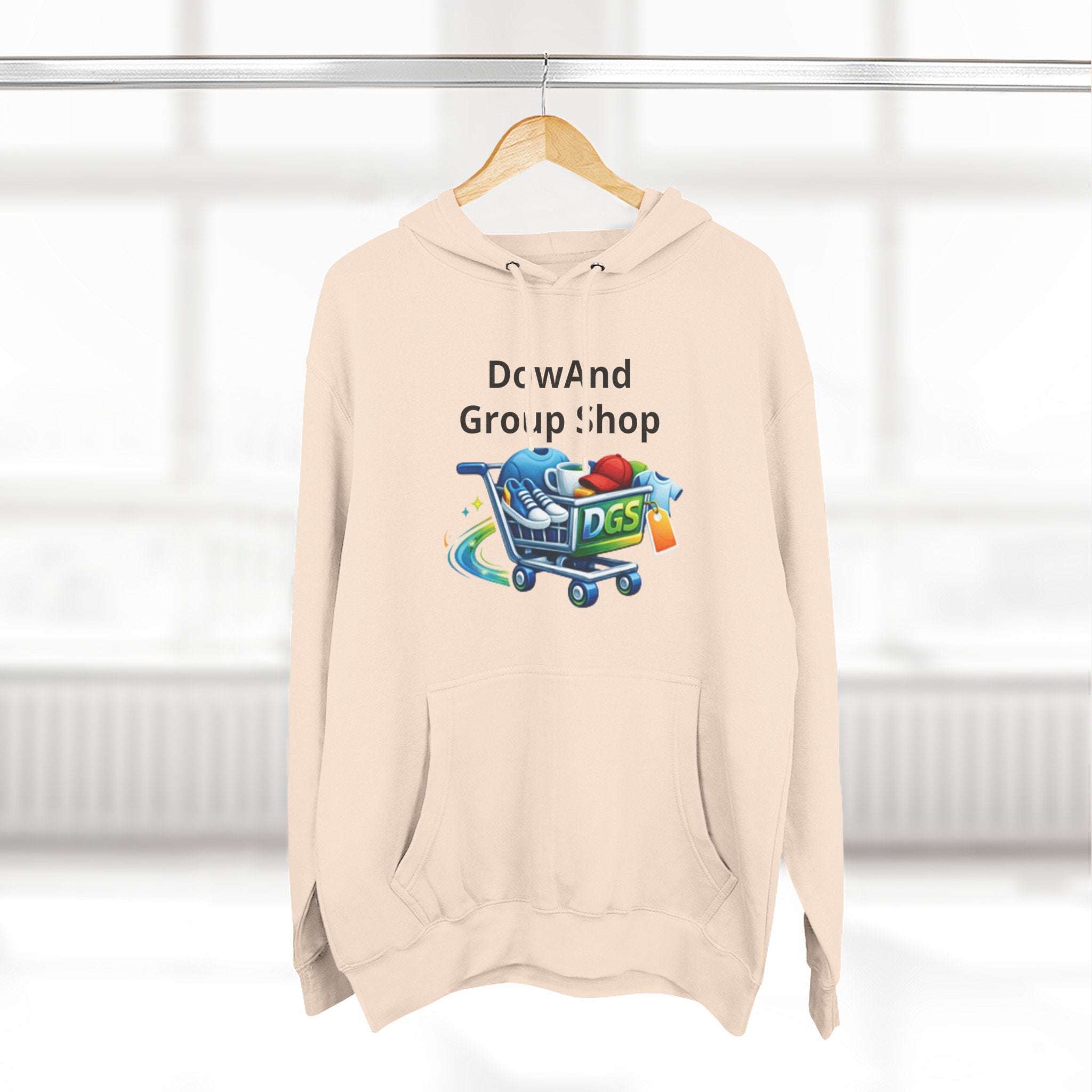 Three-Panel Fleece Hoodie — Custom Unisex Designed Comfort