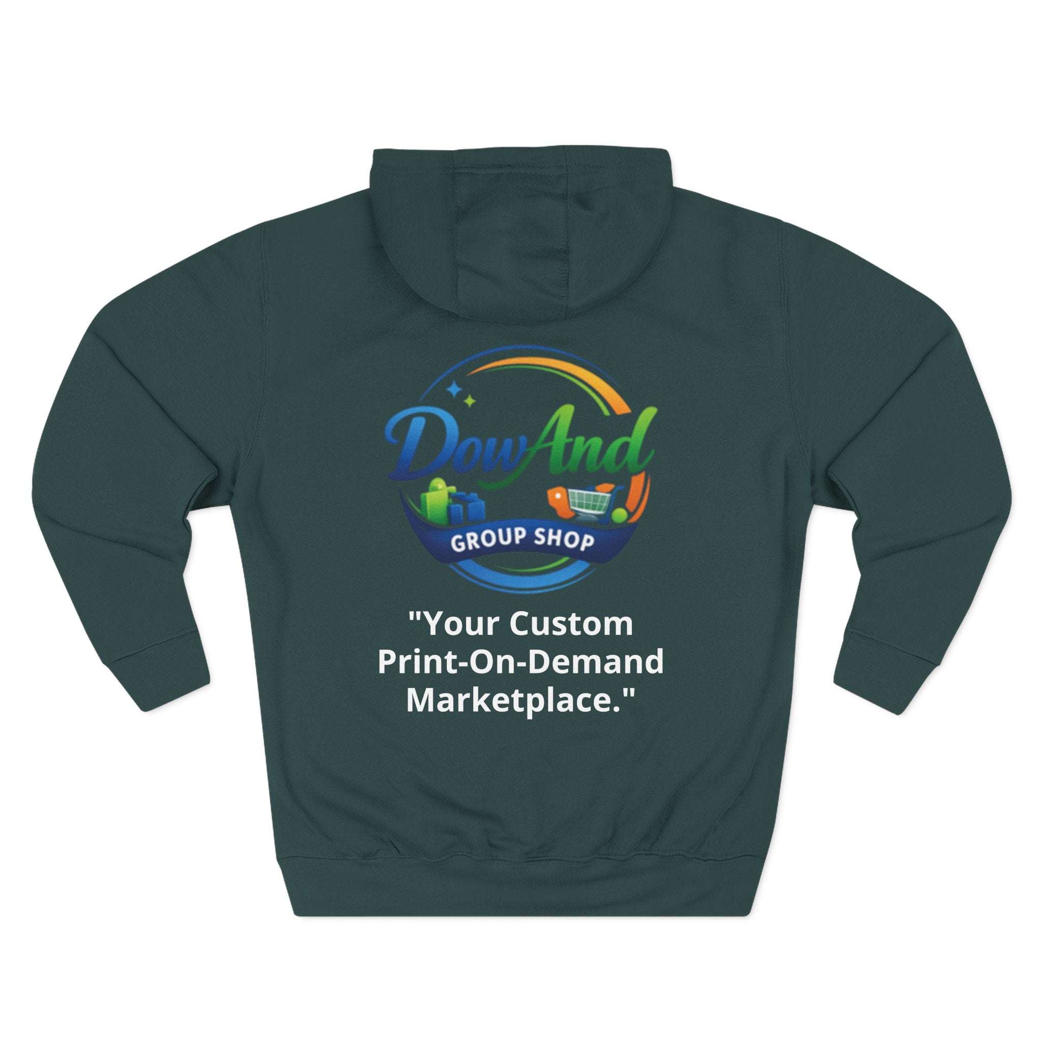 Three-Panel Fleece Hoodie — Custom Unisex Designed Comfort