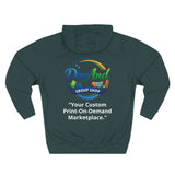 Three-Panel Fleece Hoodie — Custom Unisex Designed Comfort