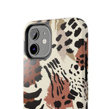 Leopard Print Tough Phone Case – Customizable “Design it Your Way” Protective Cover