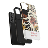 Leopard Print Tough Phone Case – Customizable “Design it Your Way” Protective Cover