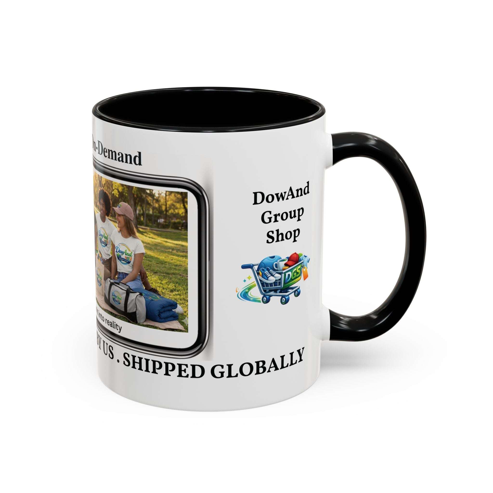 Custom Print-On-Demand Accent Coffee Mug (11/15oz) — Personalized Group Photo Design