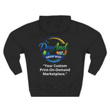 Three-Panel Fleece Hoodie — Custom Unisex Designed Comfort
